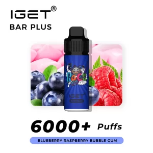IGET Bar Plus Blueberry Raspberry Bubble Gum