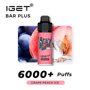 IGET Bar Plus Grape Peach Ice