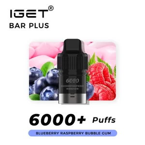 IGET Bar Plus Pod Blueberry Raspberry Bubble Gum