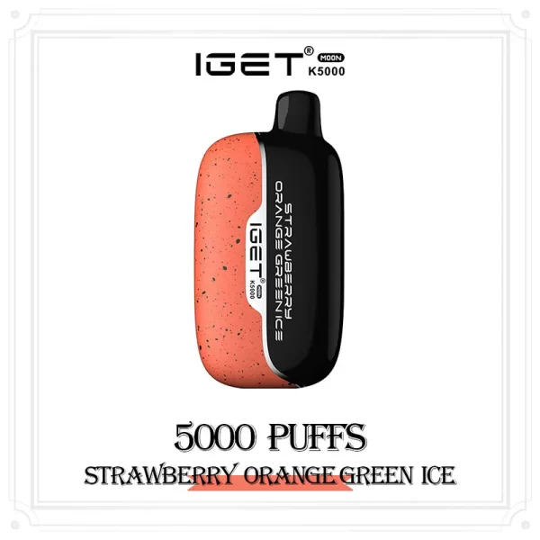 IGET Moon Strawberry Orange Green Ice 5000 Puffs